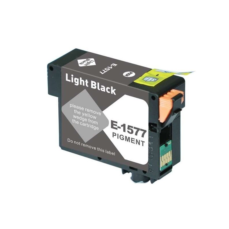 Epson T1577 Negro Light Cartucho de Tinta Pigmentada Generico - Reemplaza C13T15774010