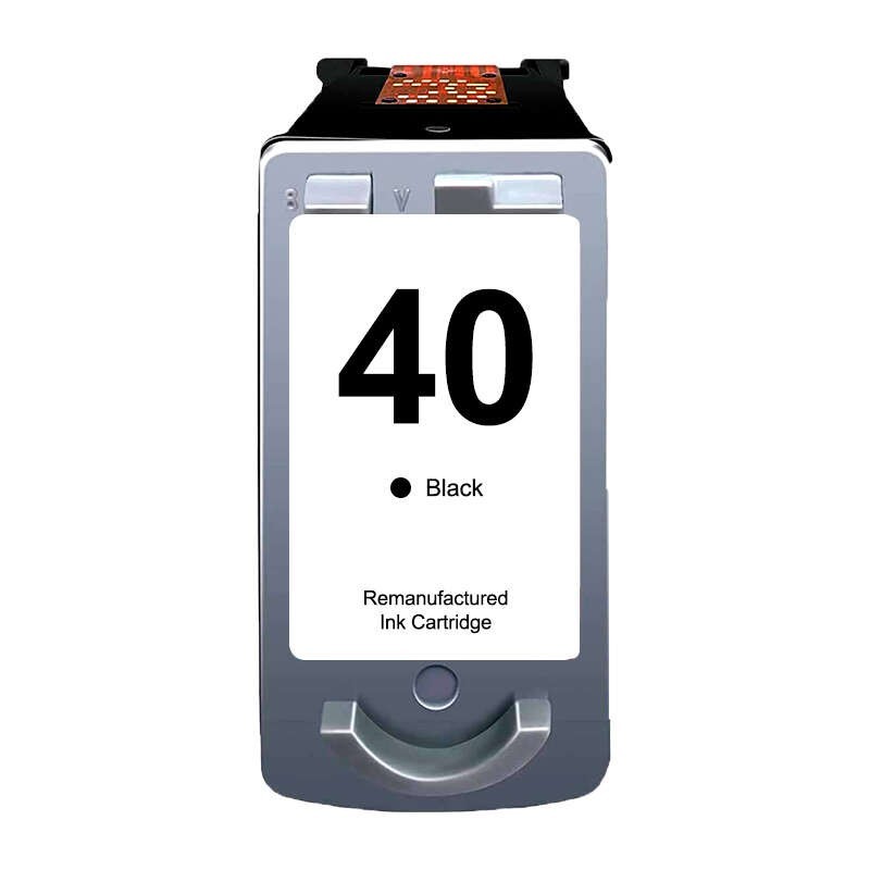 Canon PG40/PG50/PG37 Negro Cartucho de Tinta Remanufacturado - Muestra Nivel de Tinta - Reemplaza 0615B001/0615B042/0616B001/21