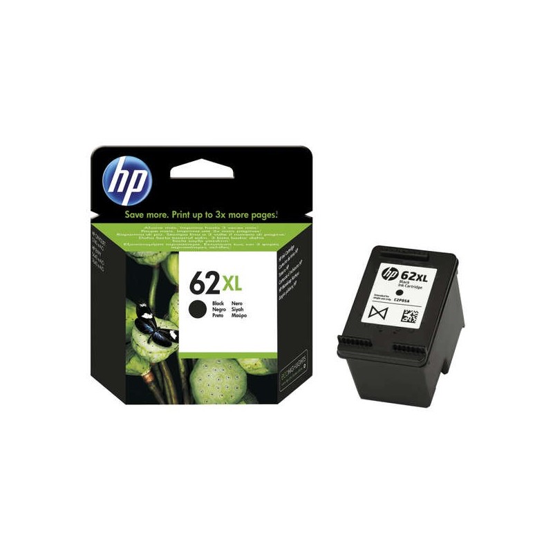 HP 62XL Negro Cartucho de Tinta Original - C2P05AE