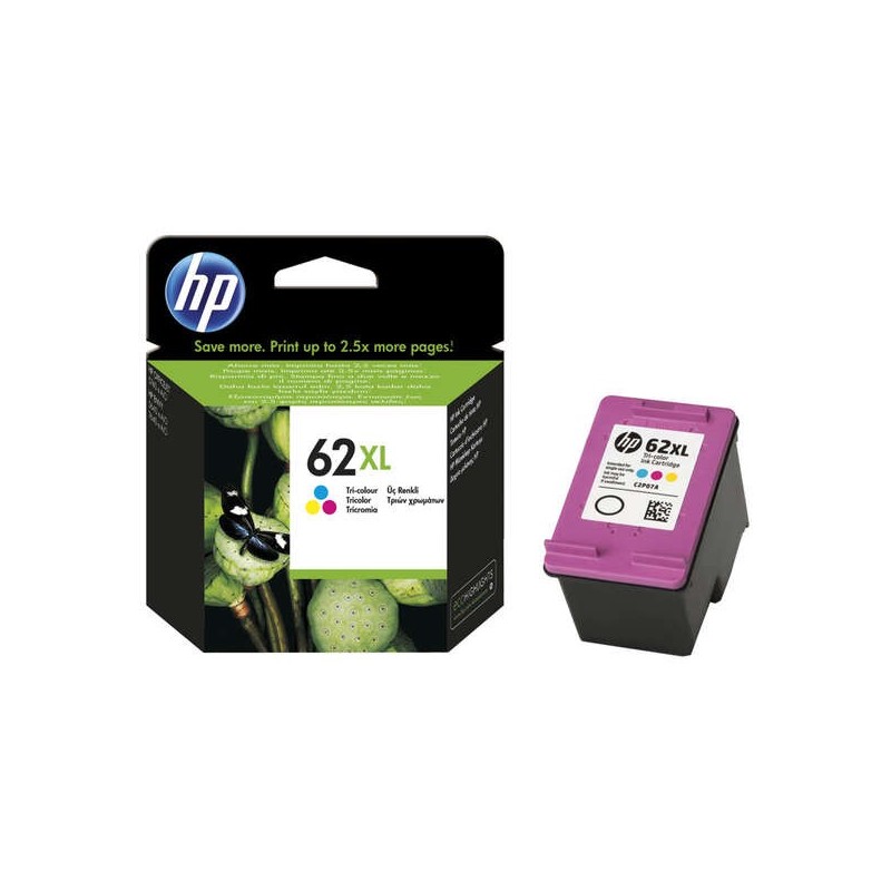 HP 62XL Color Cartucho de Tinta Original - C2P07AE