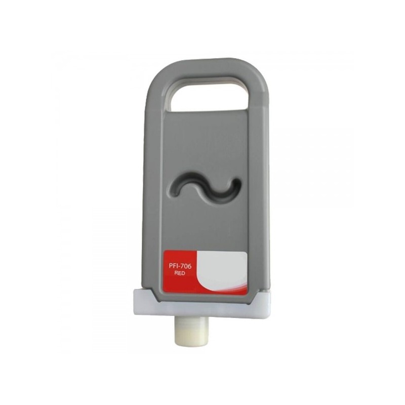 Canon PFI706 Rojo Cartucho de Tinta Pigmentada Generico - Reemplaza 6687B001