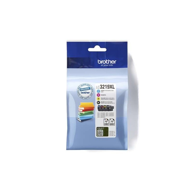 Brother LC3219XL Pack de 4 Cartuchos de Tinta Originales - LC3219XLVAL