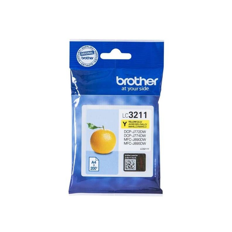Brother LC3211 Amarillo Cartucho de Tinta Original - LC3211Y
