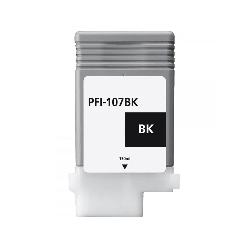 Canon PFI107 Negro Cartucho de Tinta Generico - Reemplaza PFI107BK/6705B001