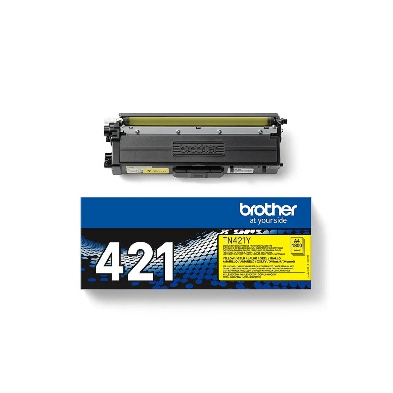 Brother TN421 Amarillo Cartucho de Toner Original - TN421Y