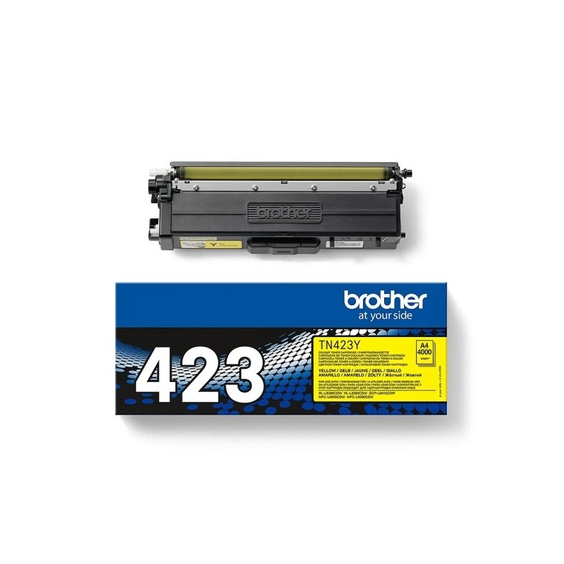 Brother TN423 Amarillo Cartucho de Toner Original - TN423Y