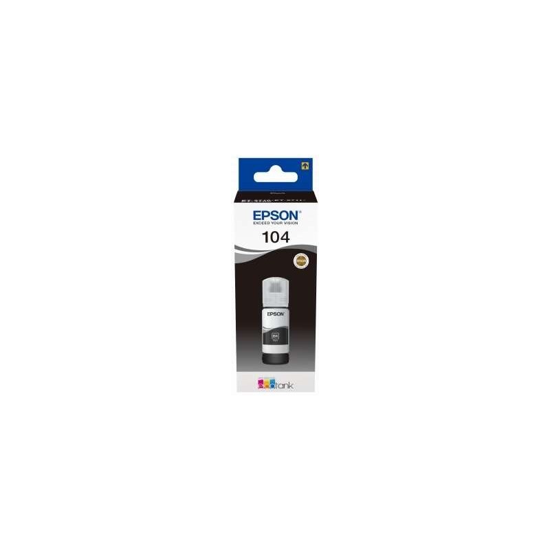 Epson 104 Negro Botella de Tinta Original - C13T00P140