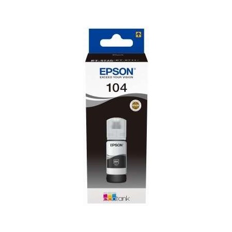 Epson 104 Negro Botella de Tinta Original - C13T00P140