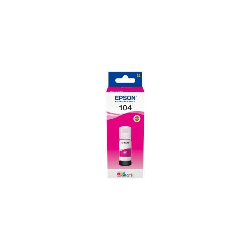Epson 104 Magenta Botella de Tinta Original - C13T00P340