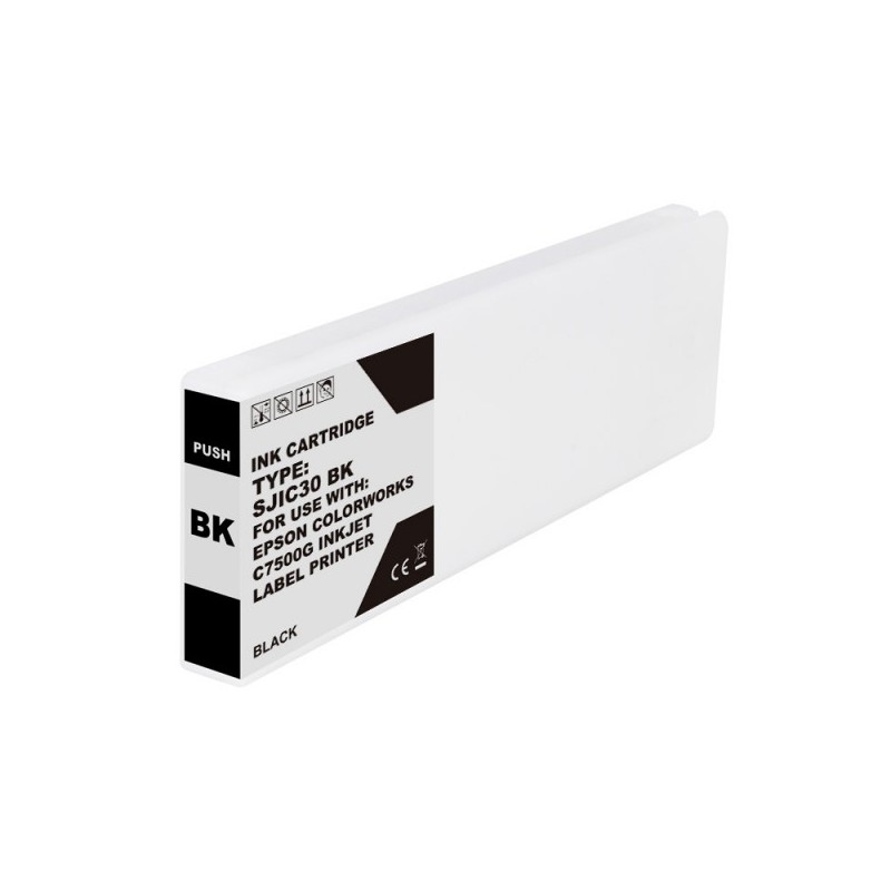 Epson SJIC30P Negro Cartucho de Tinta Pigmentada Generico - Reemplaza C33S020639/SJIC30P(K)