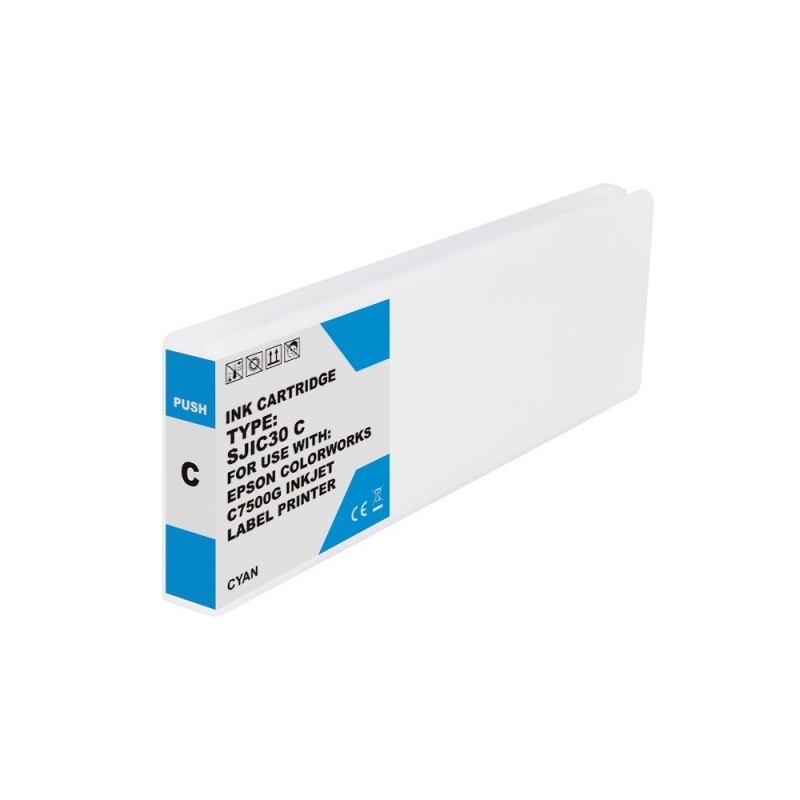 Epson SJIC30P Cyan Cartucho de Tinta Pigmentada Generico - Reemplaza C33S020640/SJIC30P(C)