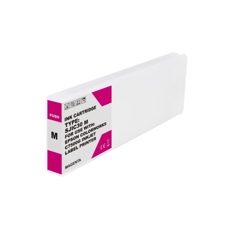 Epson SJIC30P Magenta Cartucho de Tinta Pigmentada Generico - Reemplaza C33S020641/SJIC30P(M)