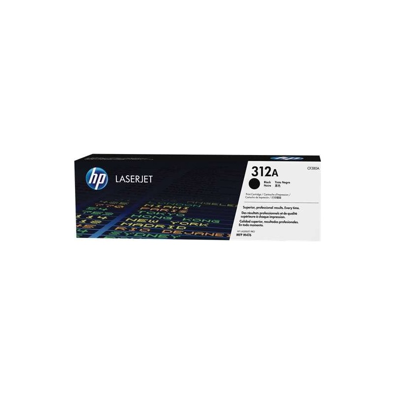 HP CF380A Negro Cartucho de Toner Original - 312A