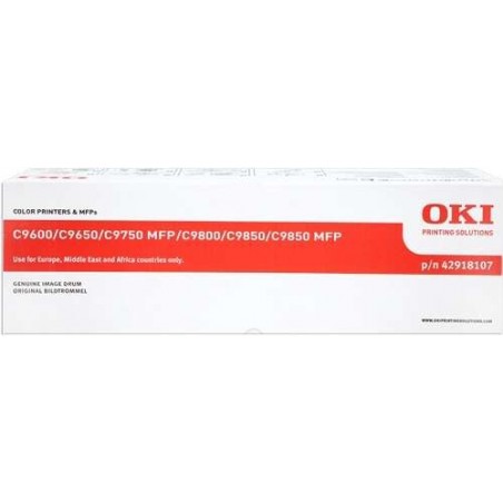 OKI C9600/C9650/C9655/C9800/C9850 Cyan Tambor de Imagen Original - 42918107