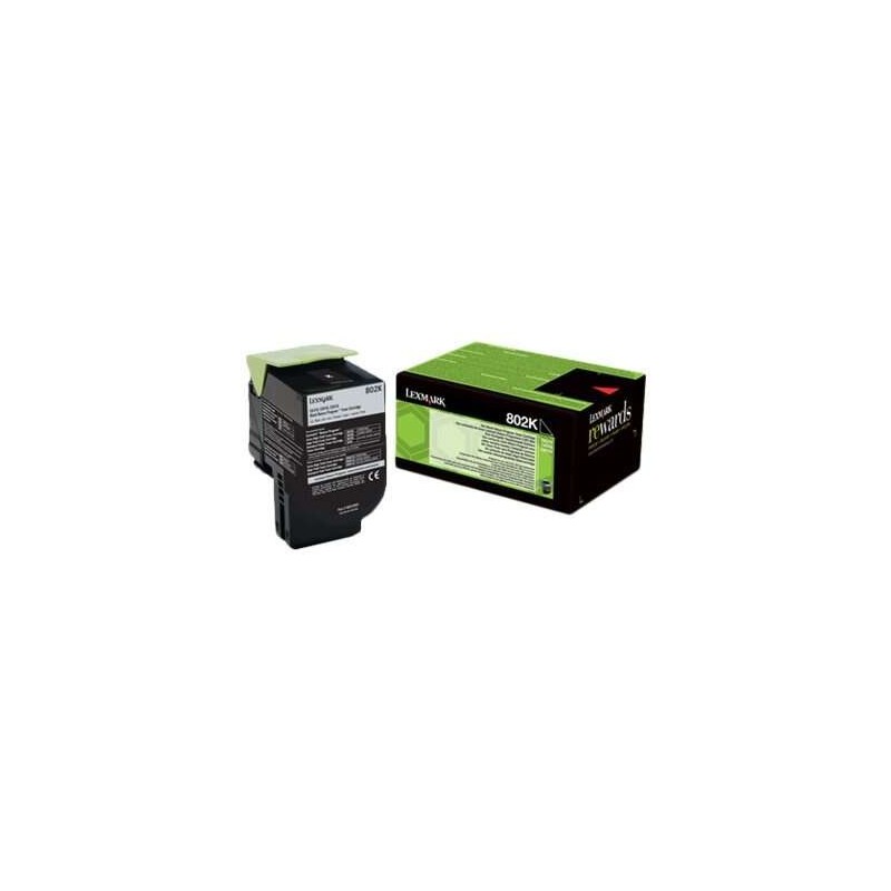 Lexmark CX310/CX410/CX510 Negro Cartucho de Toner Original - 80C20K0/80C20KE/802K