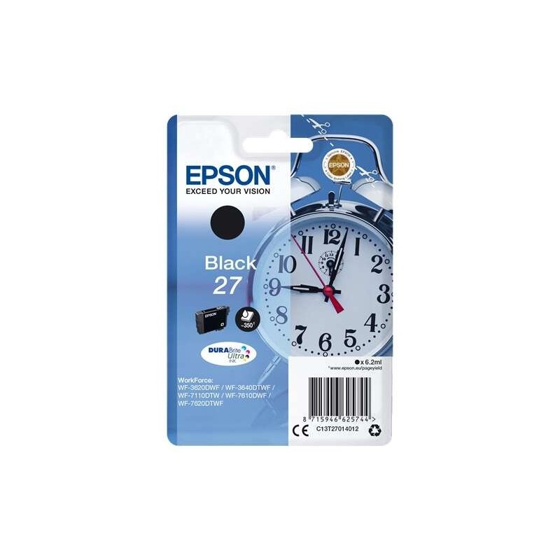 Epson T2701 (27) Negro Cartucho de Tinta Original - C13T27014012