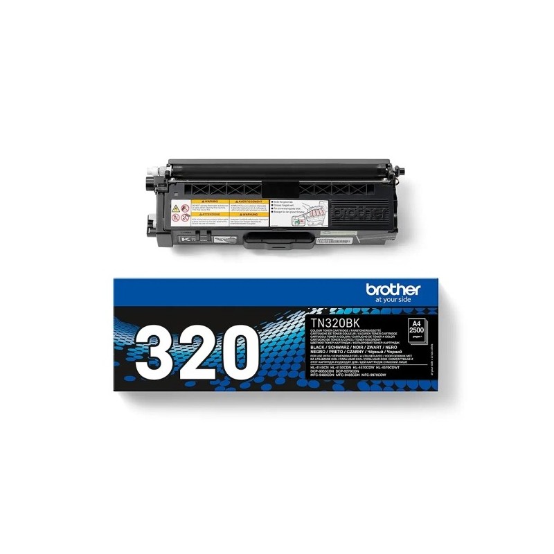 Brother TN320 Negro Cartucho de Toner Original - TN320BK