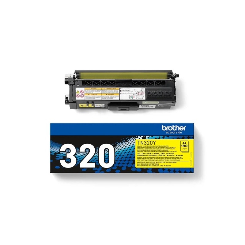 Brother TN320 Amarillo Cartucho de Toner Original - TN320Y