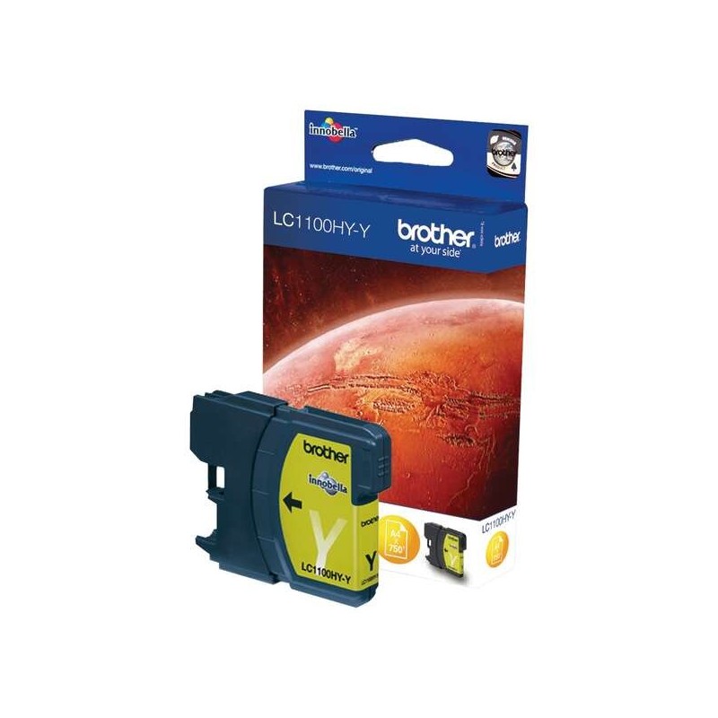 Brother LC1100XL Amarillo Cartucho de Tinta Original - LC1100HYY