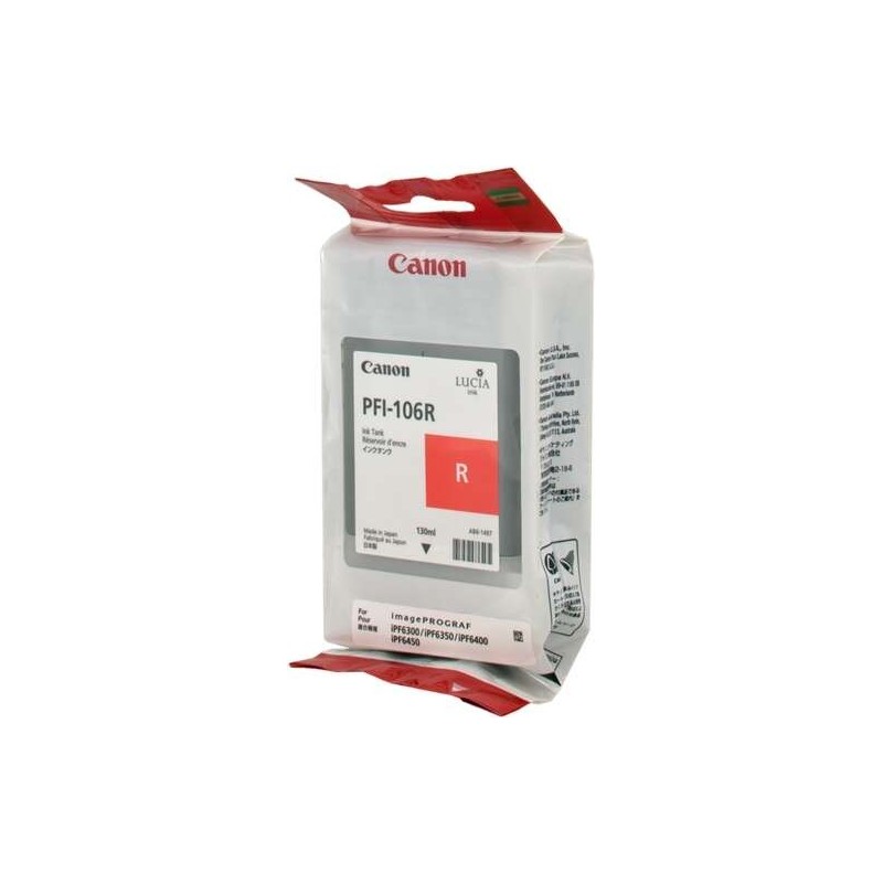 Canon PFI106 Rojo Cartucho de Tinta Original - PFI106R/6627B001