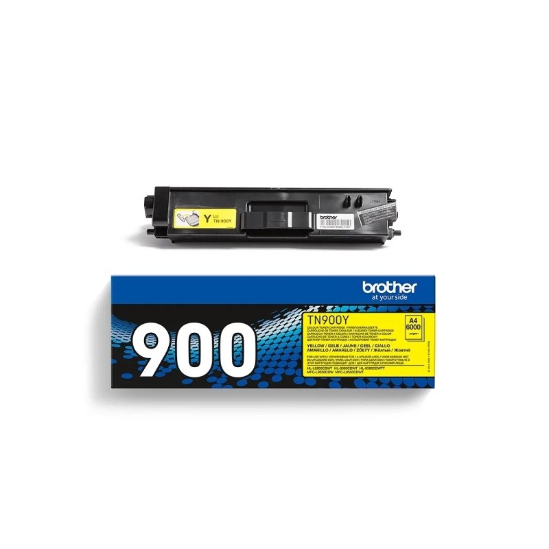 Brother TN900 Amarillo Cartucho de Toner Original - TN900Y