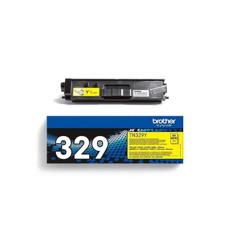 Brother TN329 Amarillo Cartucho de Toner Original - TN329Y