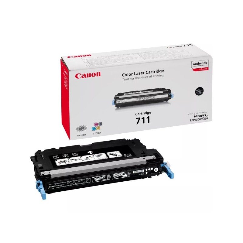 Canon 711 Negro Cartucho de Toner Original - 1660B002