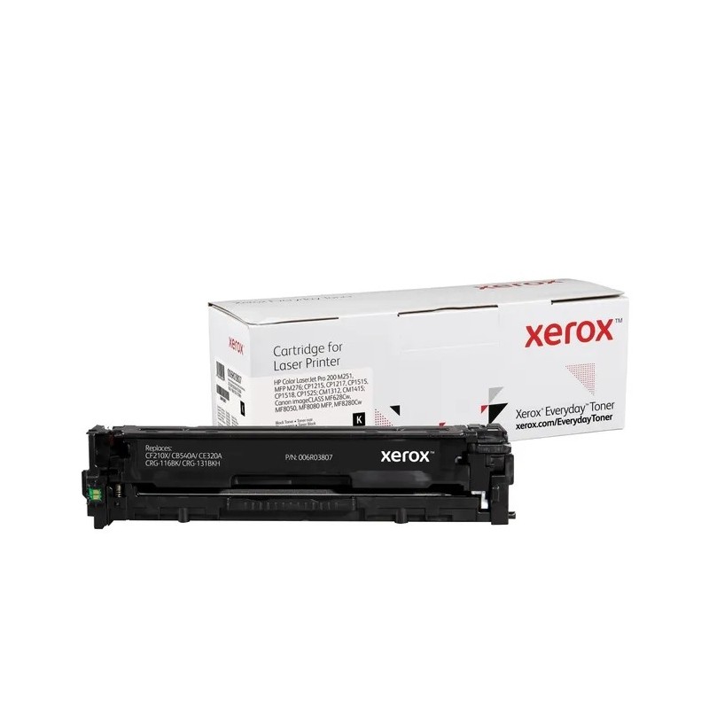 Xerox Everyday HP CB540A/CE320A/CF210X Negro Cartucho de Toner Generico - Reemplaza 125A/128A/131X