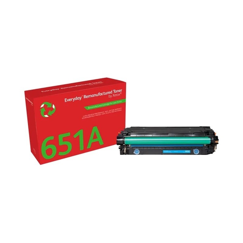 Xerox Everyday HP CE341A/CE741A/CE271A Cyan Cartucho de Toner Remanufacturado - Reemplaza 651A/307A/650A