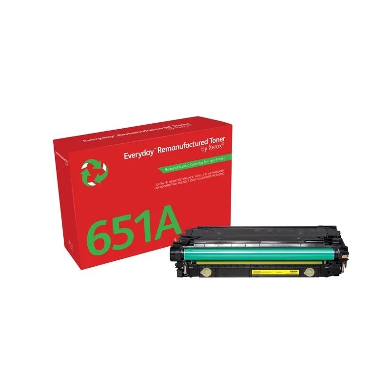 Xerox Everyday HP CE342A/CE742A/CE272A Amarillo Cartucho de Toner Remanufacturado - Reemplaza 651A/307A/650A