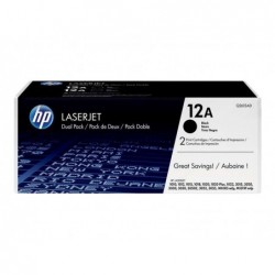 HP Q2612A Negro Pack de 2...