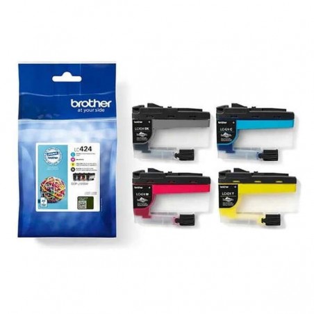 Brother LC424 Pack de 4 Cartuchos de Tinta Originales - LC424VAL