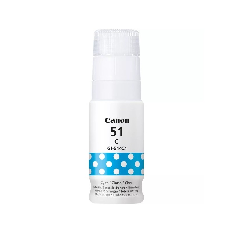 Canon GI51 Cyan Botella de Tinta Original - GI51C/4546C001