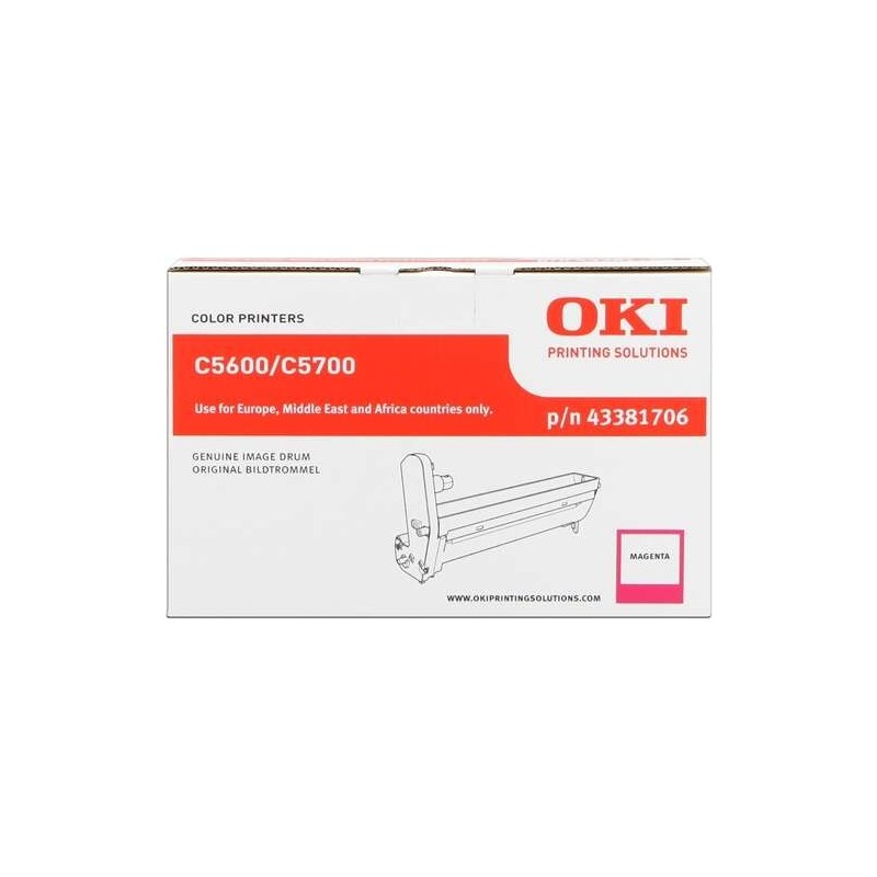 OKI C5600/C5700 Magenta Tambor de Imagen Original - 43381706 (Drum)