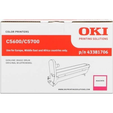 OKI C5600/C5700 Magenta Tambor de Imagen Original - 43381706 (Drum)