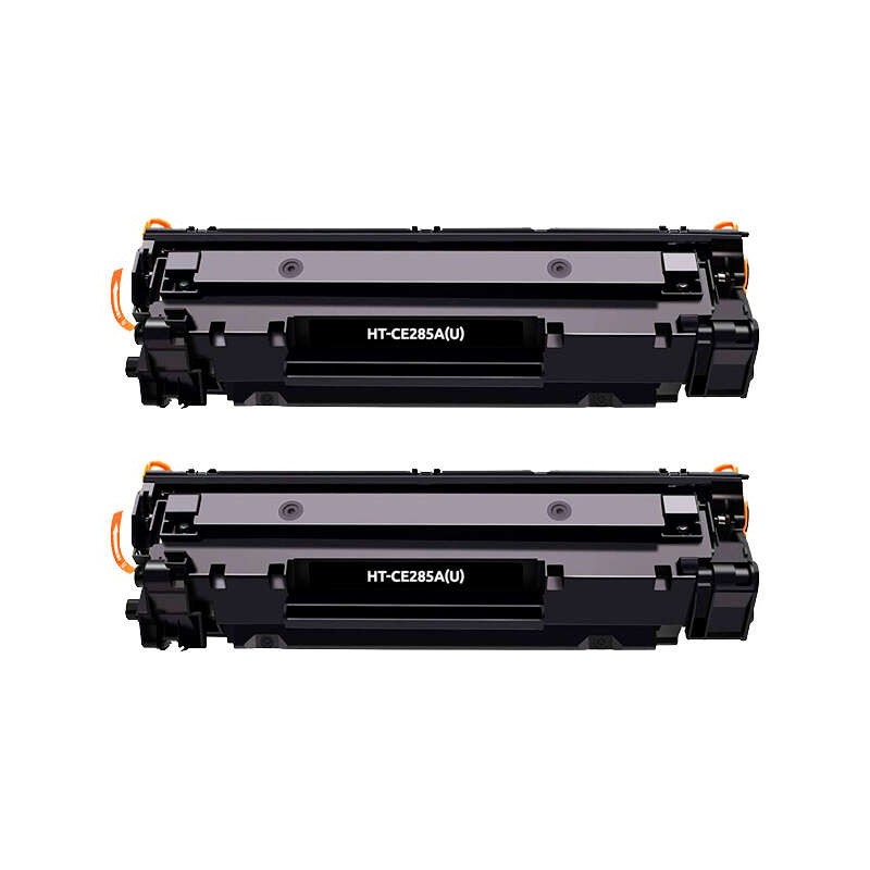 HP CE285A/CE278A/CB435A/CB436A Negro Pack de 2 Cartuchos de Toner Genericos - Reemplaza 85A/78A/35A/36A