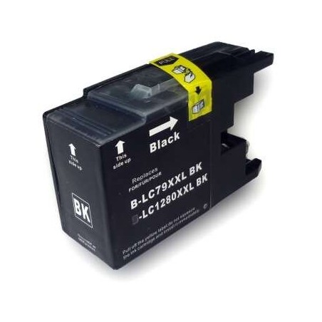 Brother LC1280XL Negro Cartucho de Tinta Generico - Reemplaza LC1280XLBK