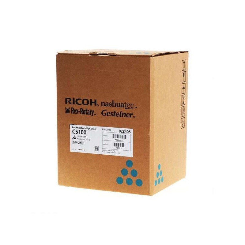 Ricoh Pro C5100/C5110 Cyan Cartucho de Toner Original - 828405