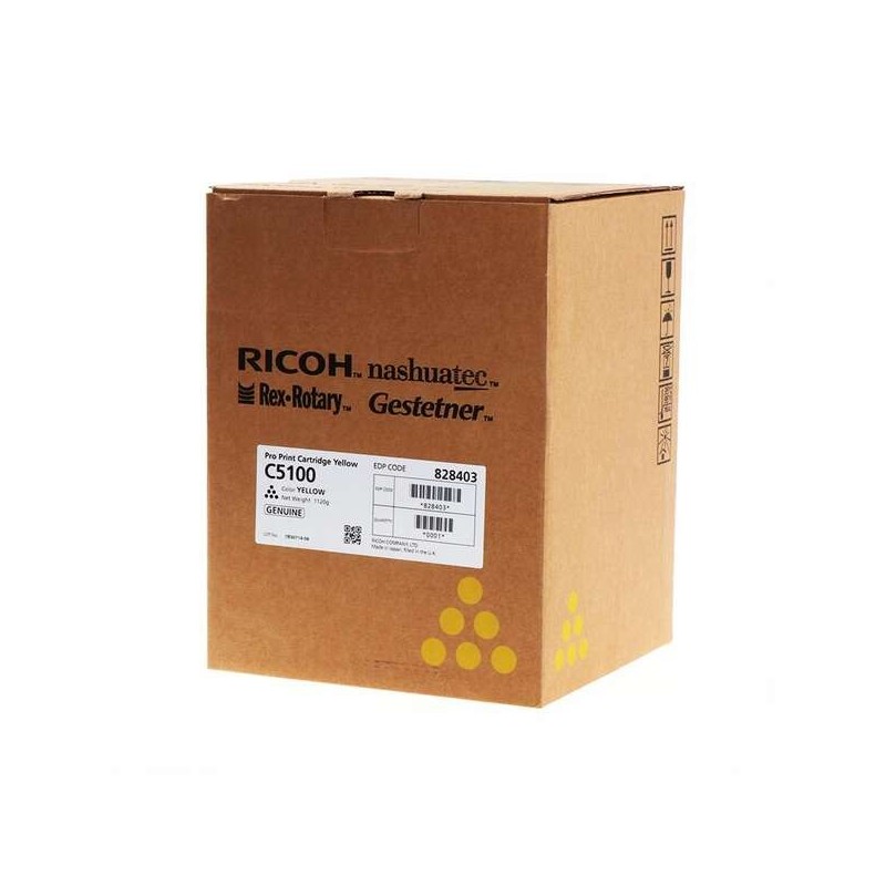 Ricoh Pro C5100/C5110 Amarillo Cartucho de Toner Original - 828403