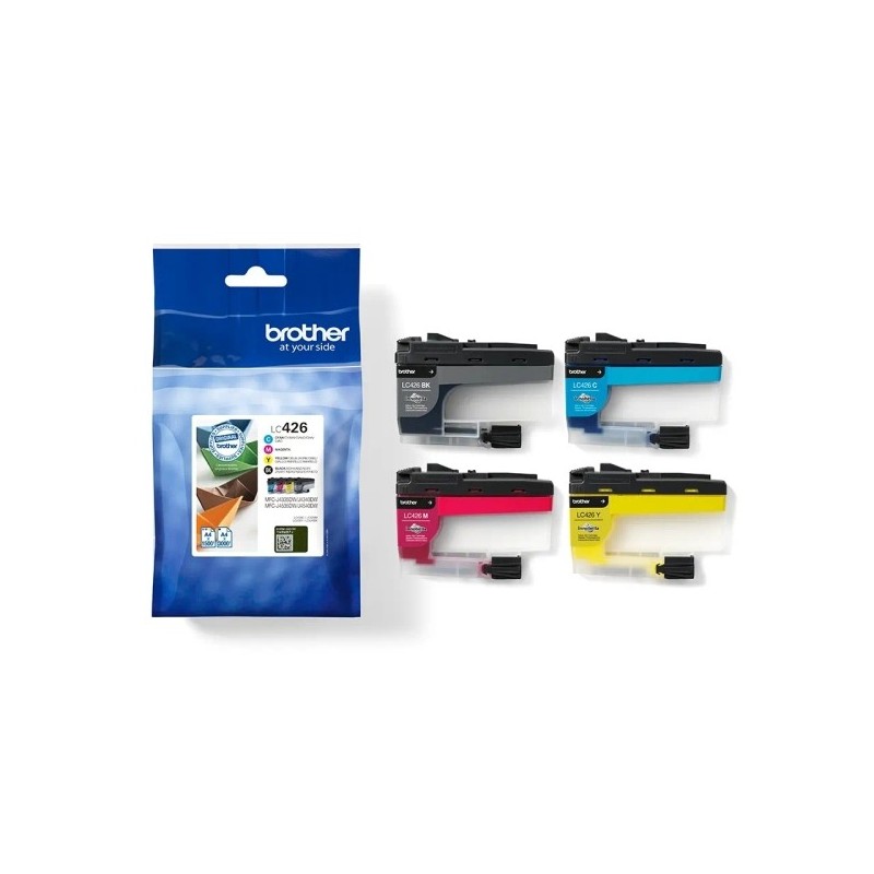Brother LC426 Pack de 4 Cartuchos de Tinta Originales - LC426VAL