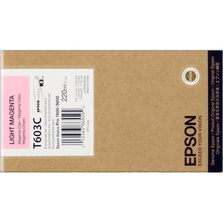 Epson T603C Magenta Light Cartucho de Tinta Original - C13T603C00