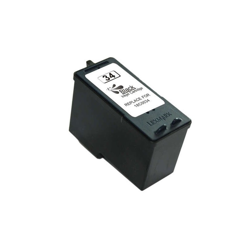Lexmark 34 Negro Cartucho de Tinta Generico - Reemplaza 18C0034E