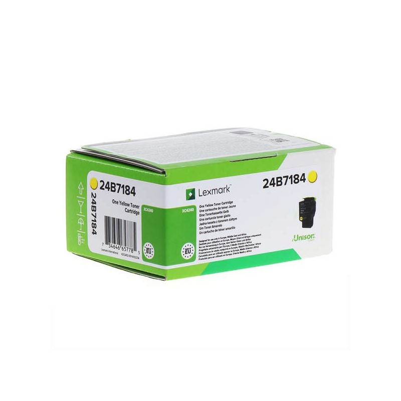 Lexmark XC2240/XC4240 Amarillo Cartucho de Toner Original - 24B7184