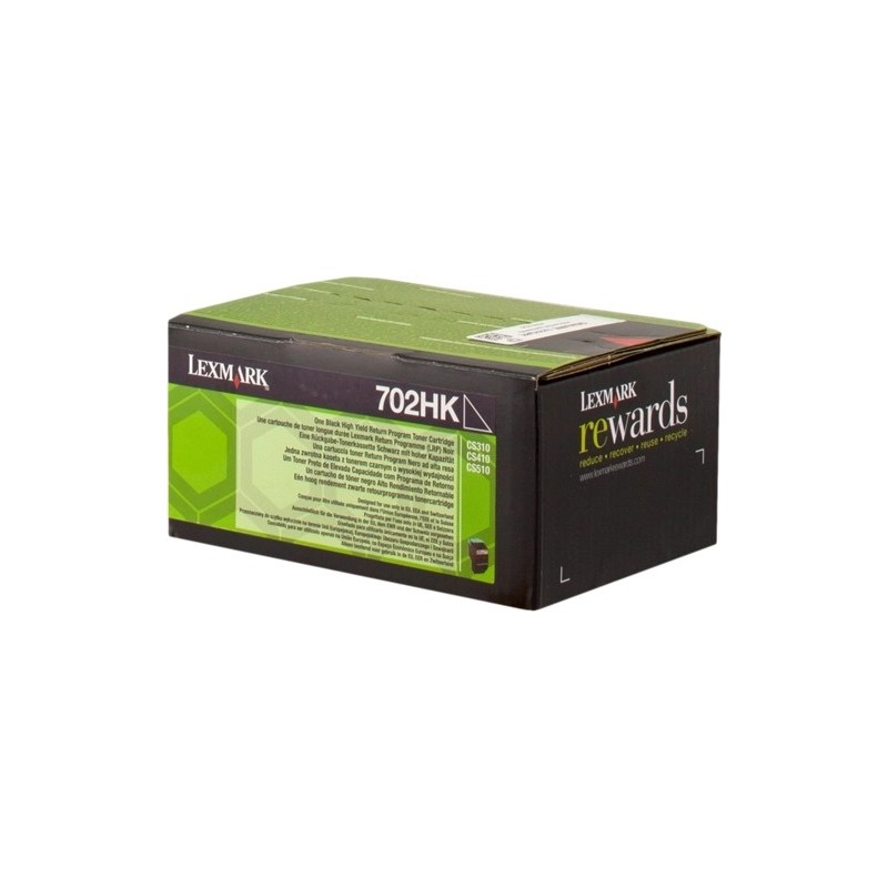 Lexmark CS310/CS410/CS510 Negro Cartucho de Toner Original - 70C2HK0/70C0H10/70C0H10/702HK