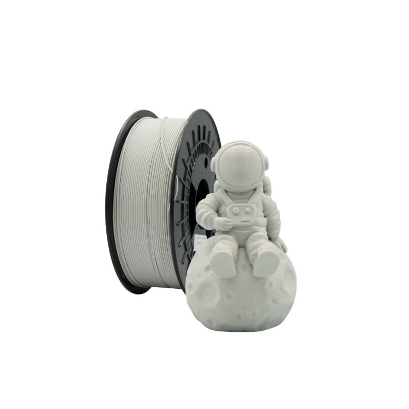 Filamento 3D PLA - Diametro 1.75mm - Bobina 1kg - Color Gris Claro