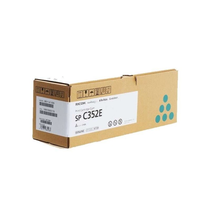 Ricoh SP C352E Cyan Cartucho de Toner Original - 408216/SP C352E