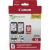 Canon PG575XL/CL576XL Multipack de 2 Cartuchos de Tinta Originales + 50 Hojas de Papel Fotografico - 5437C006
