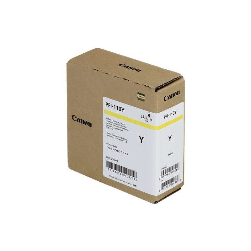 Canon PFI110 Amarillo Cartucho de Tinta Original - 2367C001