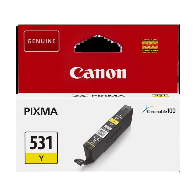 Canon CLI531 Amarillo Cartucho de Tinta Original - 6121C001/CLI531Y