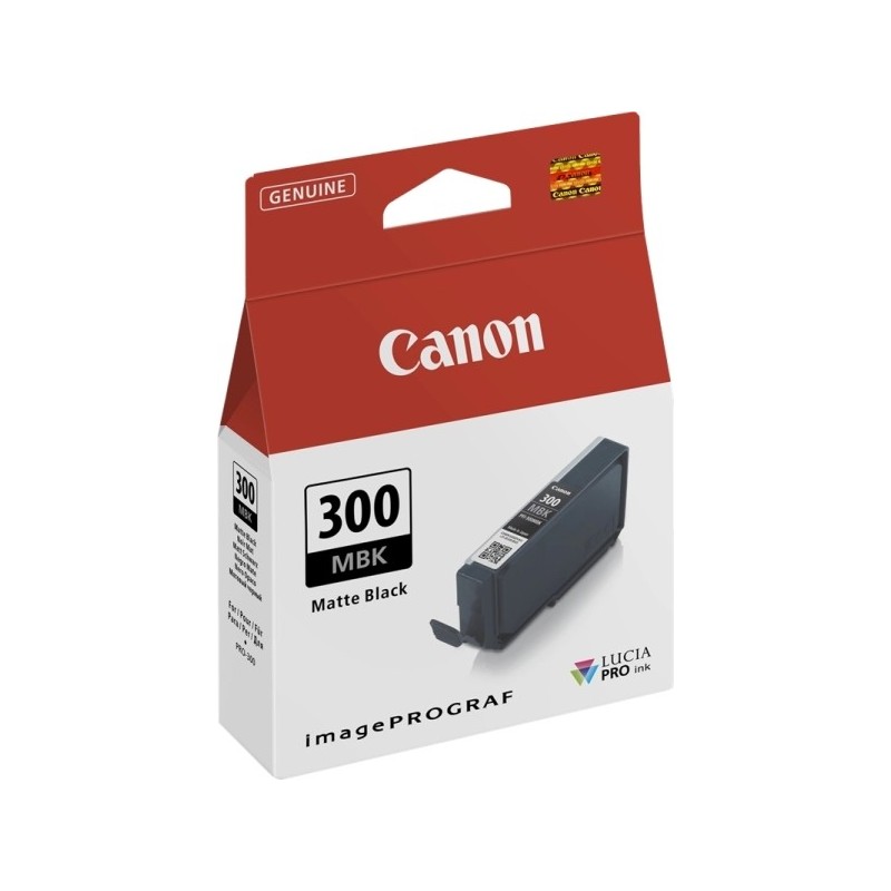 Canon PFI300 Negro Mate Cartucho de Tinta Original - 4192C001/PFI300MBK